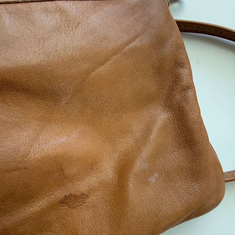 Marc Jacobs Y2K brown cognac turnlock Tan Leather Crossbody Bag - Picture 7 of 13
